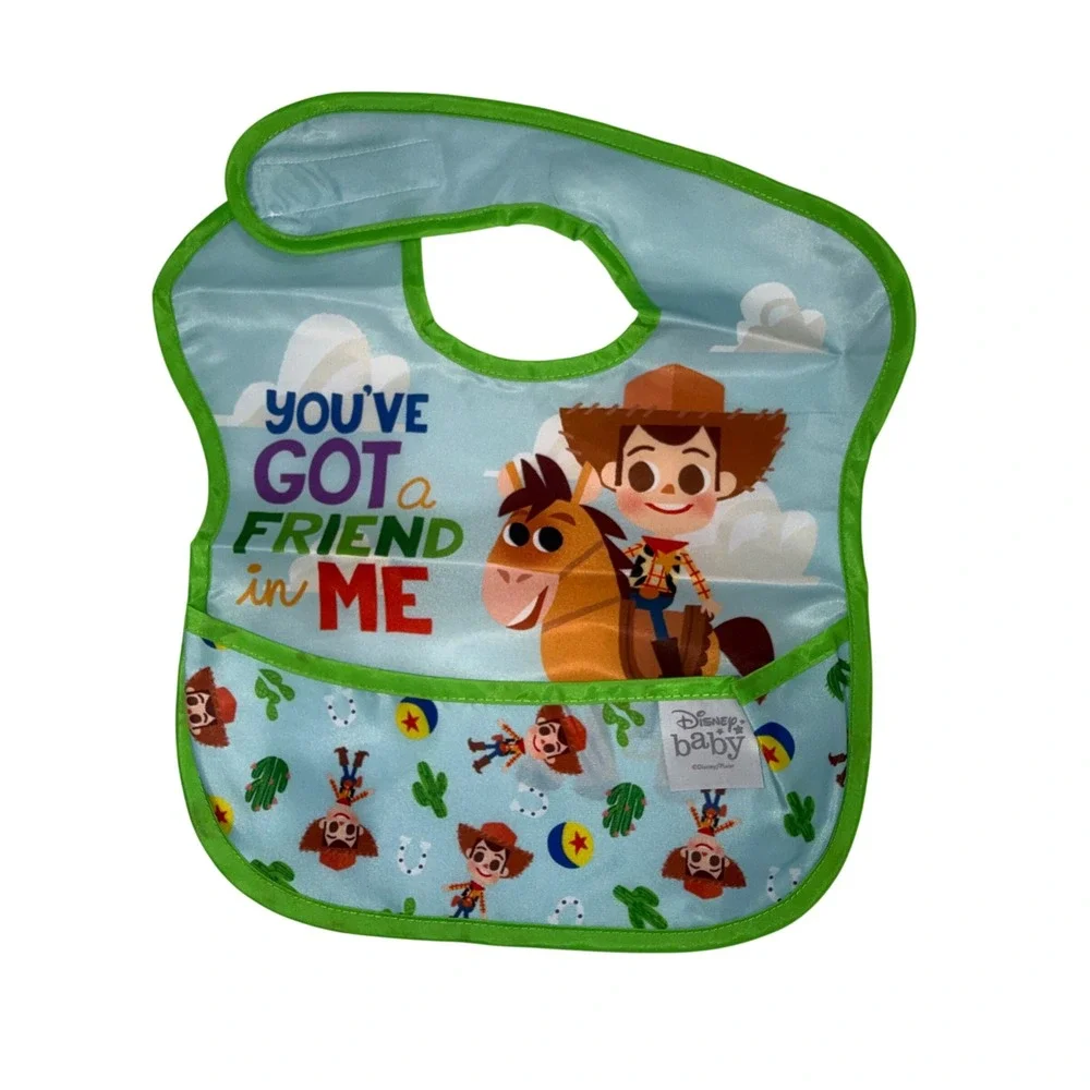 Disney Baby Bibs Lot of 7 Unisex Multicolor Excellent Waterproof Toy Story Pooh